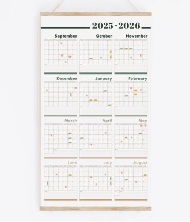 wall planner 2026 2027 2028 2029 2030 follygraph wandkalender jahresplaner