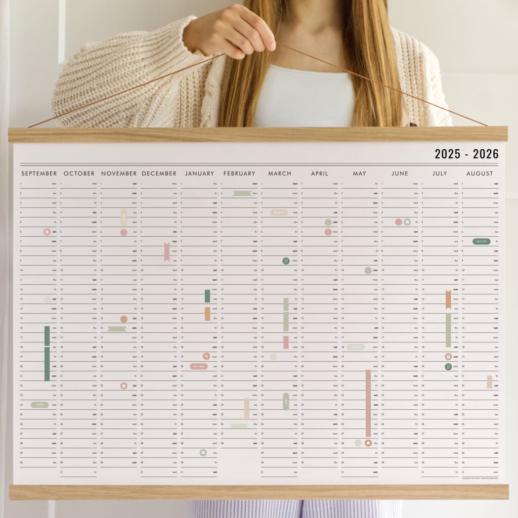 wall planner 2026 2027 2028 2029 2030 follygraph wandkalender jahresplaner