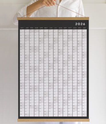 wall planner, wall calendar 2026 2027 Follygraph
