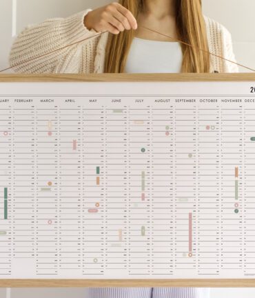 wall planner, wall calendar 2026 2027 Follygraph