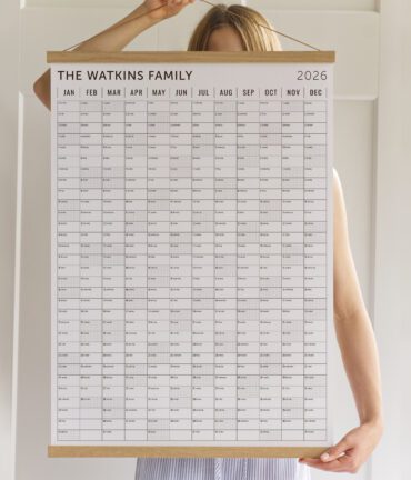 wall planner, wall calendar 2026 2027 Follygraph