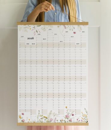 wall planner, wall calendar 2026 2027 Follygraph