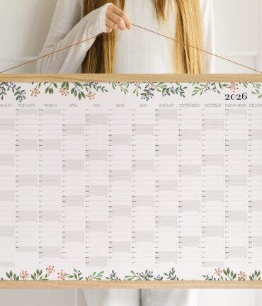 wall planner, wall calendar 2026 2027 Follygraph