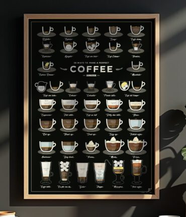 Follygraph poster, chart, infographic, kitchen print, yoga poster, stock market technical analysis, coffee guide, yoga asanas