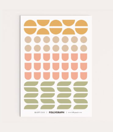 Stickers for planners, calendars Happy Day