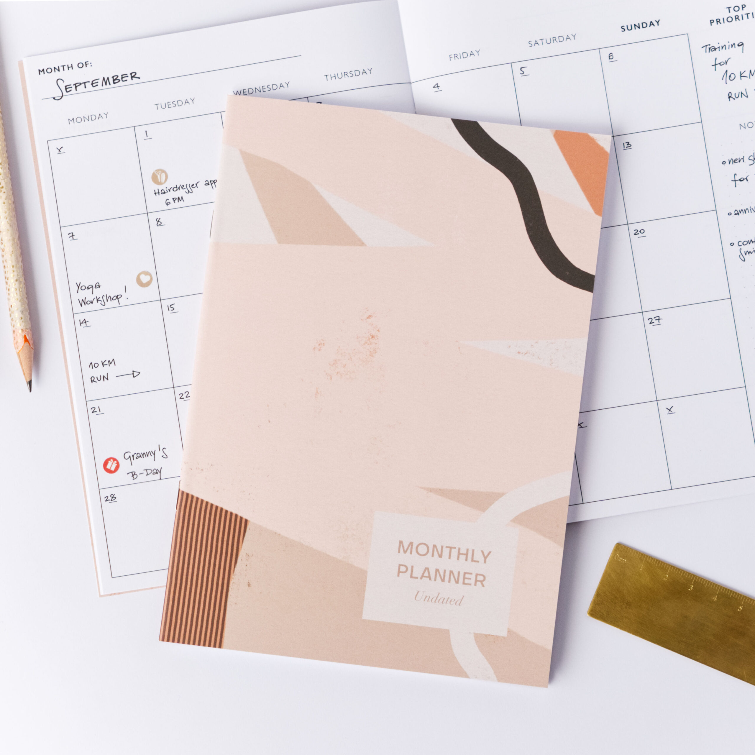 Monthly planner undated a5 follygraph