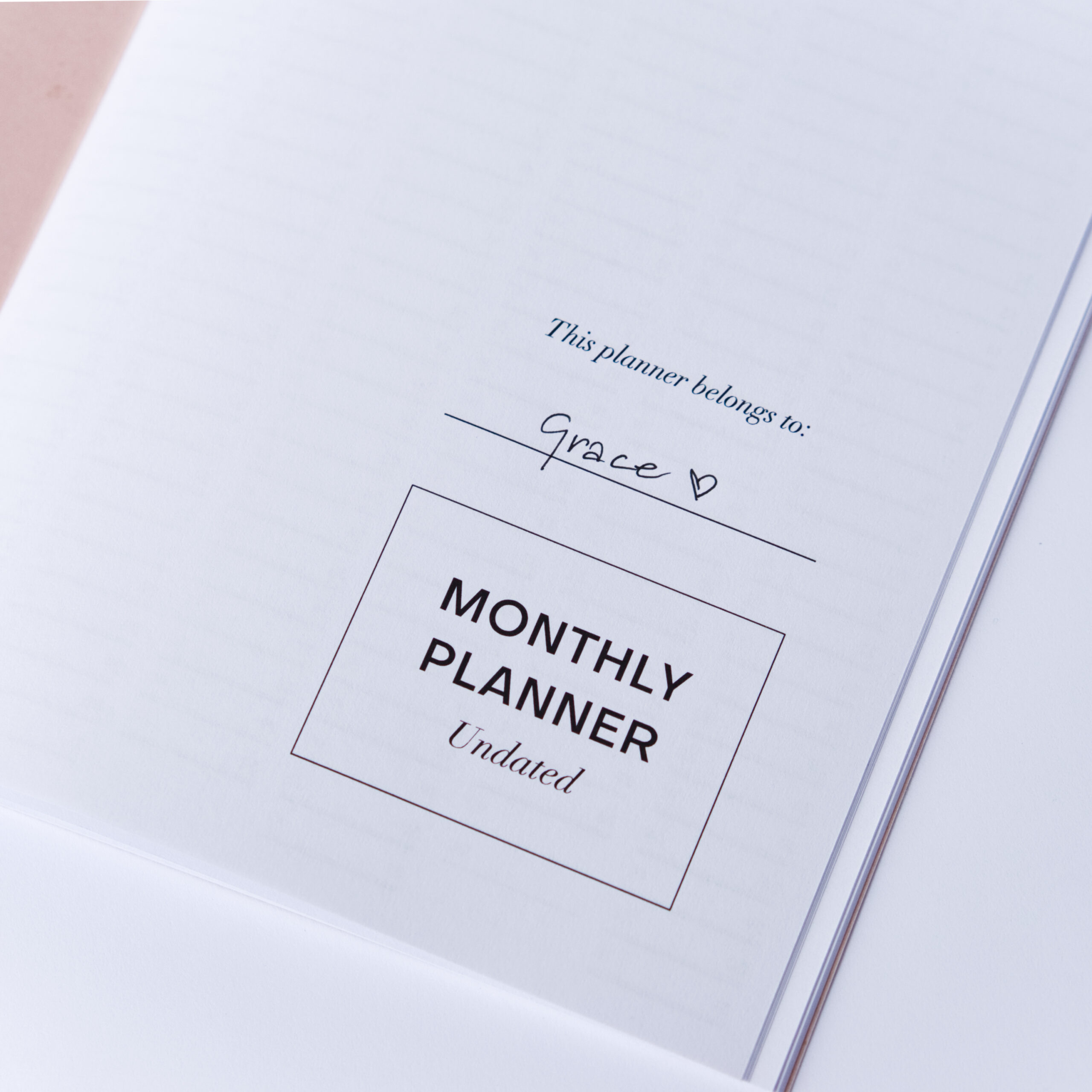 Monthly planner undated - Image 4
