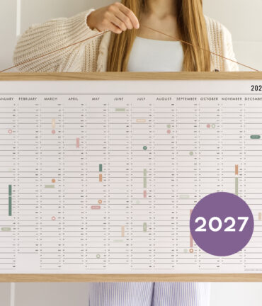 wall planner 2027 Follygraph personalized gift