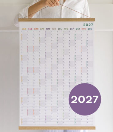 wall planner 2027 Follygraph personalized gift