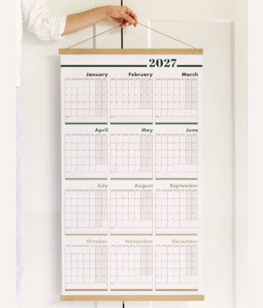 wall planner 2027 Follygraph personalized gift