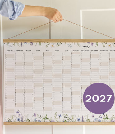 wall planner 2027 Follygraph personalized gift