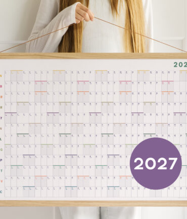 wall planner 2027 Follygraph personalized gift