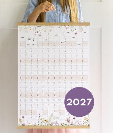 wall planner 2027 Follygraph personalized gift
