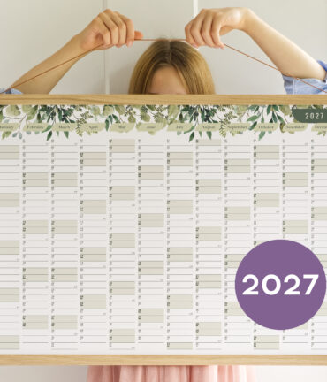 wall planner 2027 Follygraph personalized gift