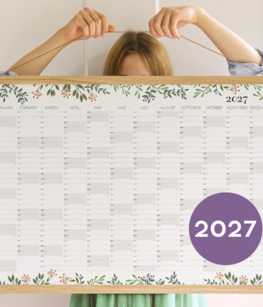 wall planner 2027 Follygraph personalized gift